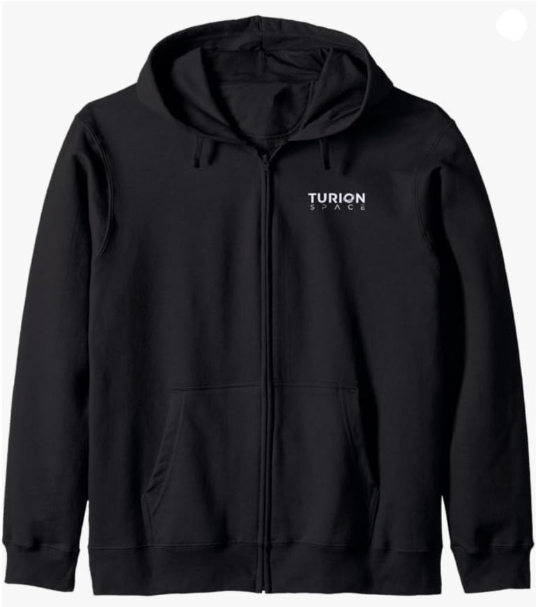 Turion Space Zip Hoodie Jacket - Black